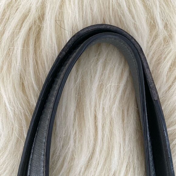 Coach Signature Grey Satin & Leather Shoulder Bag Office siren, Corp Core - Picture 7 of 13